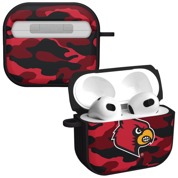 Louisville Cardinals Camo HDX Case Cover Compatible with Apple AirPods Gen 3 by Affinity Bands