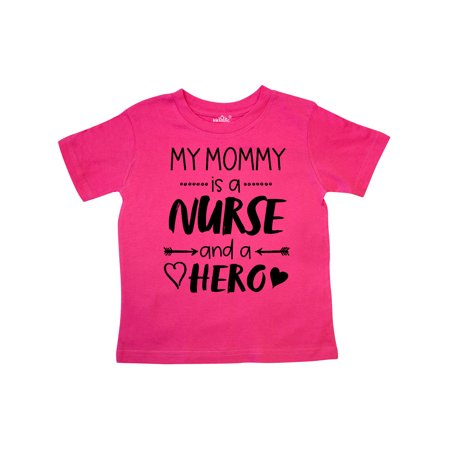 

Inktastic My Mommy is a Nurse and a Hero Gift Toddler Boy or Toddler Girl T-Shirt