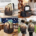 thumbnail image 3 of Kuiaobaty Deer Tree Print Backpack and Lunch Box Set for Girls Boys Insulated Lunch Bag Pencil Case with Zipper Lightweight Backpack and Pencil Bag for School Camping Picnic, 3 of 7