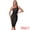 Black, variant on DARING DIVA Ruched Midi Cocktail Night Outs Dress S Black