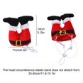 thumbnail image 3 of Pet Party Dog Cat Caps Christmas Flannelette With Windproof String Design Elastic Band Cute Red Hat, 3 of 10