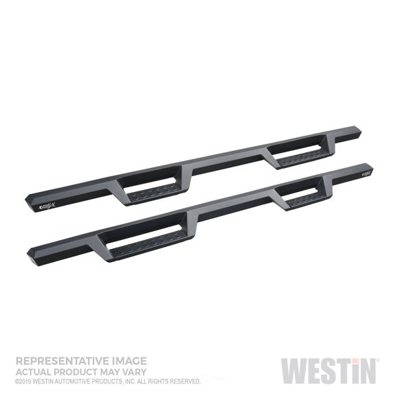 Westin 56-14155 4" Cab Length HDX Drop Nerf Step Bars with Black Step Plates
