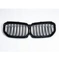thumbnail image 4 of Glossy Black Left Right Kidney Grille Grill Fit 2018-2020 2021 BMW G05 X5 Double Line, 4 of 5