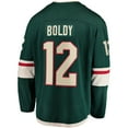 thumbnail image 3 of Men's Fanatics Matthew Boldy Green Minnesota Wild Home Breakaway Player Jersey, 3 of 3