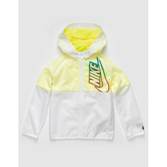 NIKE 86G476 Full Zip Boys Hoodie Track Jacket White / Yellow ( 5 )