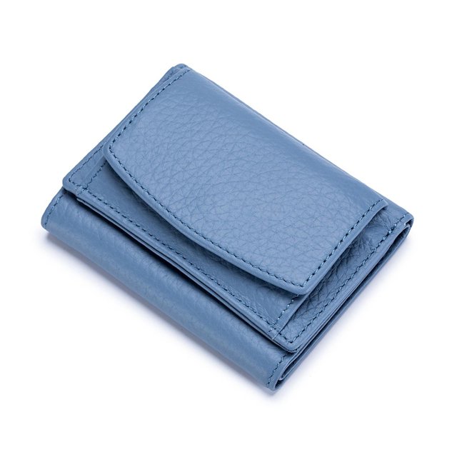 IMENGL Clearance! Delayuji Business Card Holder 2025 New Rfid Blocking Card Holder Organizer Pocket Mini Wallet Anti Credit Card Folding Mini Wallet (B) One Size Blue