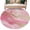 Light Pink Peach Pink, variant on Round Rugs 5Ft, Pink Marble Round Area Rug Washable Indoor Throw Carpet, Golden Abstract Modern Ink Painting Soft Non Slip Circle Rug for Cabinet Bathroom Home Decor Aesthetic
