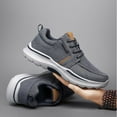 thumbnail image 2 of RURAN Mens Canvas Wide Width Walking Sneakers,Casual Non Slip Lightweight Arch Support Fashion Sneakers Boat Shoes Orthopedic Shoes, 2 of 10