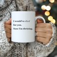thumbnail image 4 of MissDaisy-Funny Breakup Mug - I Would’ve Died for You Now I’m Thriving - Empowering Coffee Cup for Women After Toxic Relationships - Self-Love Gift for Ex Recovery and Healing - 11oz Ceramic Mug, 4 of 7