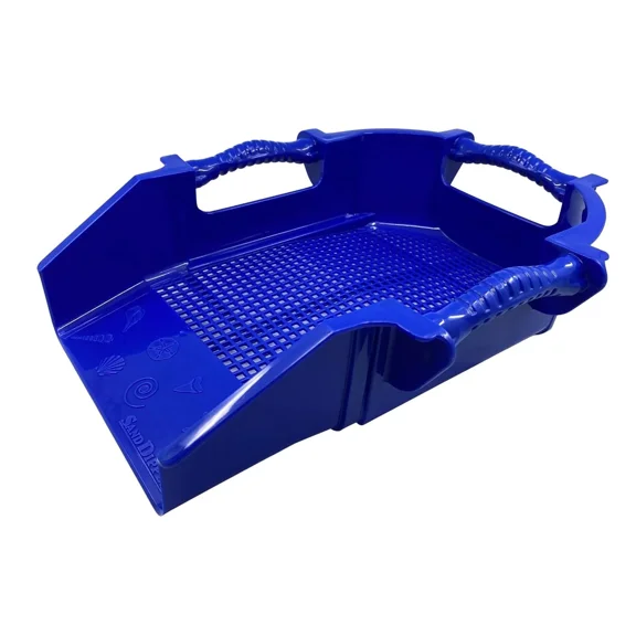 Sand Dipper Tooth Sifter and Shovel for 3  Years, Plastic Blue