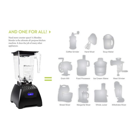 Blendtec Signature Series Blender With Wildside Jar, Blue - Walmart.com