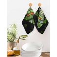 thumbnail image 2 of St Patrick's Day Kitchen Dish Towels for Drying Dishes Set of 3, Shamrock Leaf Coffee Cups Books Dark Green Waffle Weave Microfiber Hand Tea Bathroom Towels Quick Dry & Absorbent Towel 12x12, 2 of 7