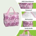 thumbnail image 4 of Bright Paisley Garden Tools Bag, Water-proof Floral Oxford Garden Tote Home Organizer Gardening Tool Bag Kit Holder with 8 Pockets for Indoor and Outdoor Gardening(Tools Not Included), 4 of 4