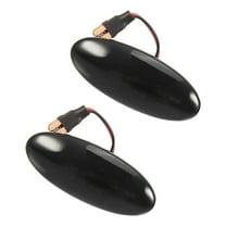 1 Pair Side Marker Lights Turn Signal Light Assembly 26160-8990A for Nissan Cube 2009-2014 Black Lens