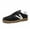 Black, variant on Women's Retro Sneakers Vintage Leather & Suede Patchwork Casual Shoes with Recyclable Material Insole Trendy Non- Cushion for Streetwear & Daily Outfits