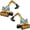 2 Pack, variant on Self Standing 4D Foil Construction Balloon,Large Excavator Balloon, Digger Engineering Vehicle Balloons for Kids,Construction Birthday Party Supplies for Constructions Theme Party Decoration