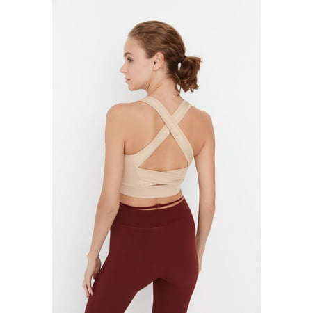 

Trendyol Woman Sportswear Crop Square Collar Knit Sports Bra