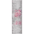 thumbnail image 2 of Addison Rugs Dream Shag Premium Machine Washable Transitional Soft Flamingos Pink Runner Rug, 2'3" x 7'6", 2 of 8