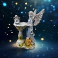 thumbnail image 4 of Aufmer 1 Pcs Colorful Solar Garden Ornament, Outdoor Fairy Light Statue with Feeding Device, Weather Resistant Garden Decoration, Solar Powered Color Changing Light for Yard and Patio Gift, 4 of 6
