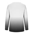 thumbnail image 5 of Day Today YUGYXL Sweatshirt for Women Comfy Crew-Neck Long Sleeve Sweatshirts Lightweight Tie-Dye Blouse Trendy Loose Fit Pullover Tops Black,XL, 5 of 5