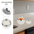 thumbnail image 4 of Porcelain Sugar Bowl with Lid Spoon Sugar Container Multifunctional Ceramic Seasoning Jar, 4 of 6