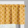 thumbnail image 3 of Ambesonne Retro Valance Pack of 2, Tangerine Round, 54"X12", Earth Yellow Marigold, 3 of 5