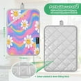 thumbnail image 3 of 2Pack Heat-Resistant Quilted Cotton Potholders - Stylish Kitchen Grips for Hot Pots & Pans Ovens Adorable Daisies, 3 of 7