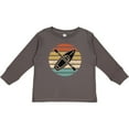 thumbnail image 3 of Inktastic Kayaking Gift Retro Kayak Boating Boys or Girls Long Sleeve Toddler T-Shirt, 3 of 5