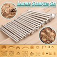 thumbnail image 1 of 20 Pcs Carving Leather Tools Set Multiple and Various Patterns for DIY Arts and Crafts Supplies, 1 of 6