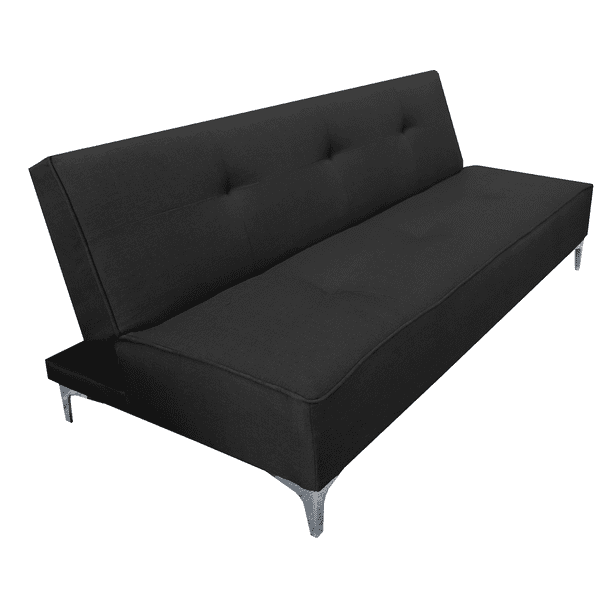 Sofa Cama Reclinable El Bazar Store Milo Negro, Futon 3 posiciones, Sala, Love seat