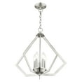 thumbnail image 4 of Livex Lighting Prism 5-Light Contemporary Metal Chandelier in Brushed Nickel, 4 of 13