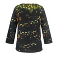 thumbnail image 5 of Meichang Hauts d'Automne pour Femmes Grande Taille T-Shirts Graphiques Pailletés Arbre de Noël Légers à Manches Longues Col Ras du Cou Chandail de Noël Hauts des Fêtes, 5 of 5