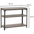 thumbnail image 3 of Mesa de Centro con Compartimento FRATELLO MUEBLES Eureka 140 cm Estilo Industrial Nogal, 3 of 7