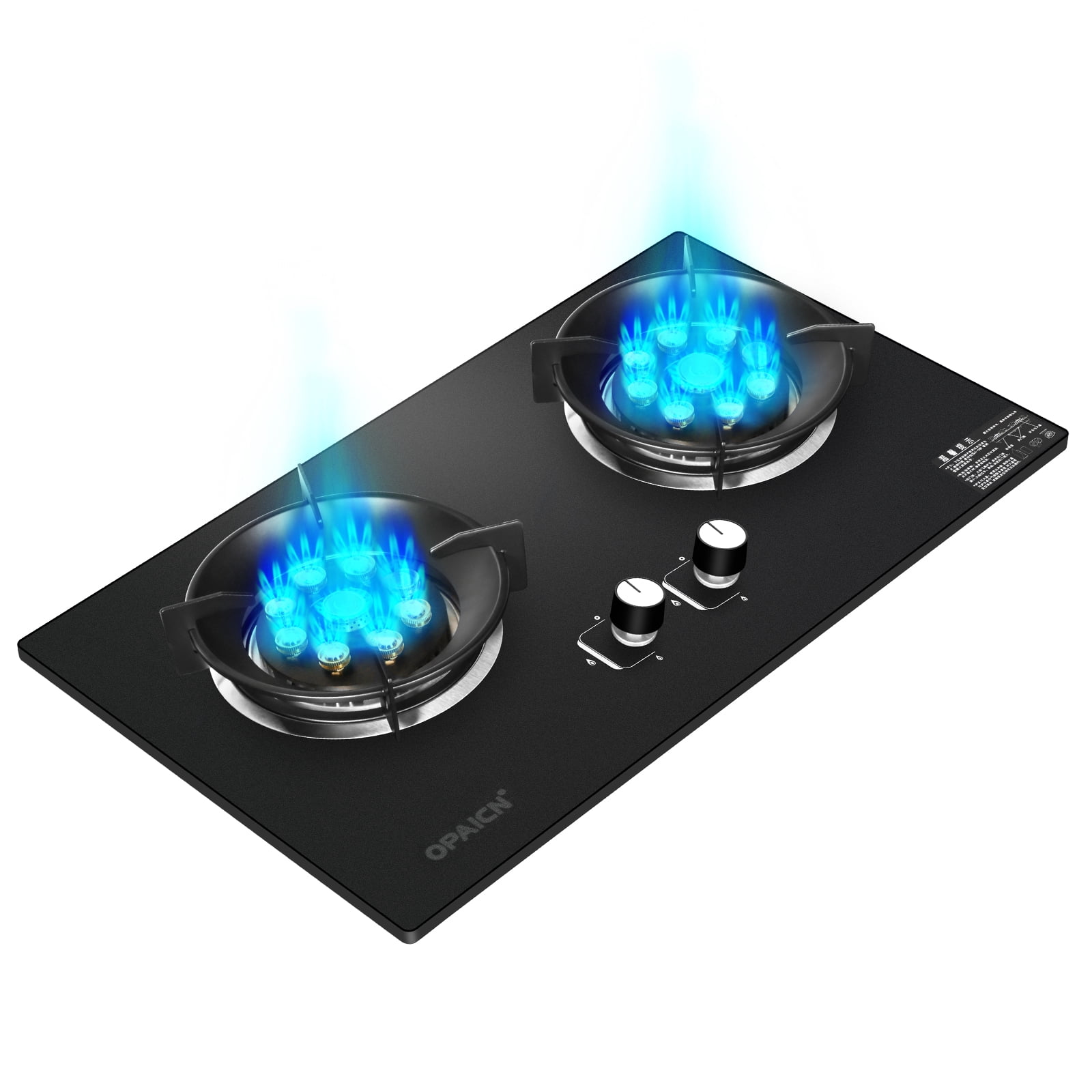 Wobythan 2 Burner Camp Stove, 56000BTU Outdoor Camping Gas Stove Double Burners Kitchen Cooker