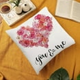 thumbnail image 3 of Valentines Day Pillow Covers 18X18 Hearts Rose You and Me Decorative Throw Pillows Decoration Holiday Party Cushion Case for Couch Sofa, 3 of 6