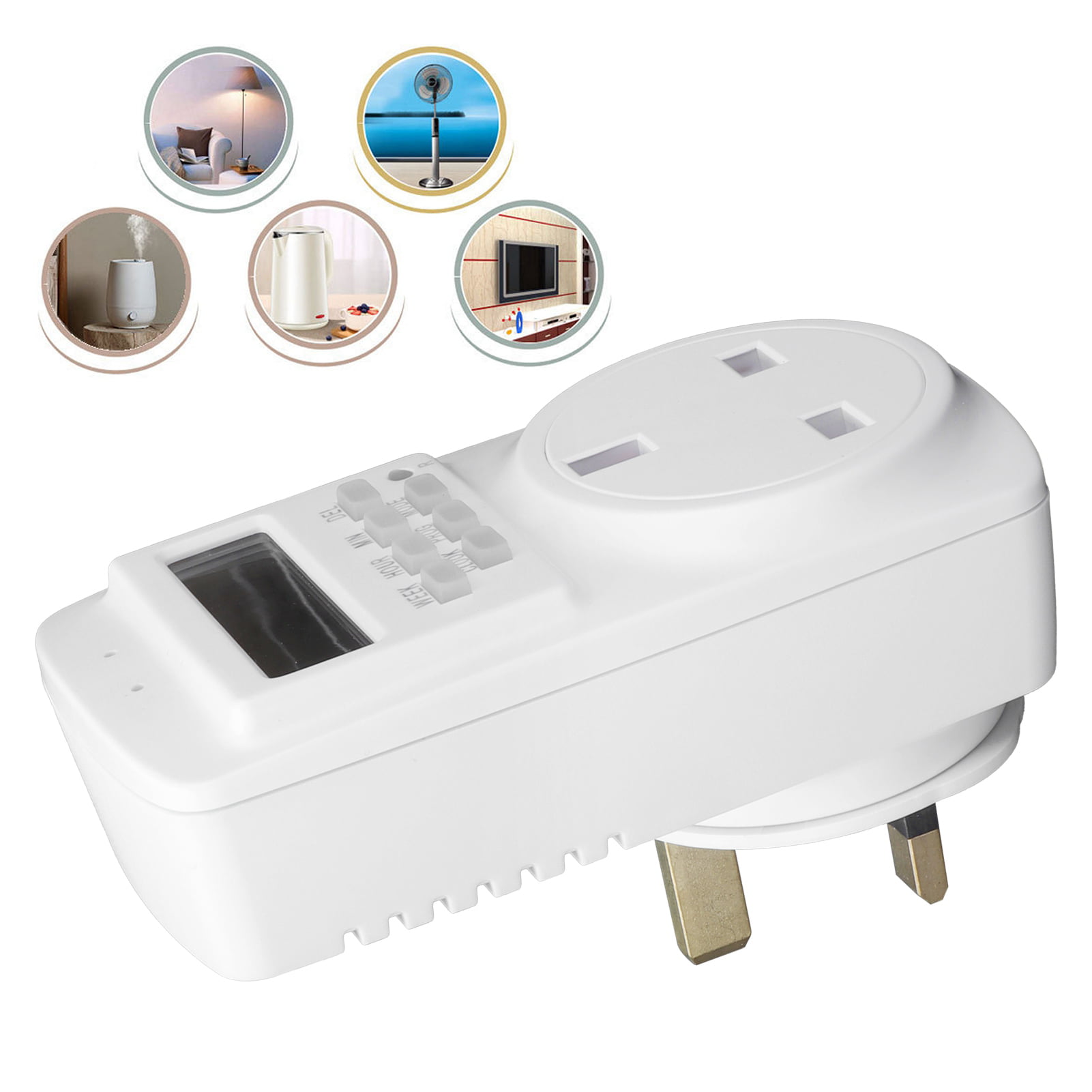 Automation OFF/ON Appliance Outlet Timer Switch Programmable Socket Smart Plug 