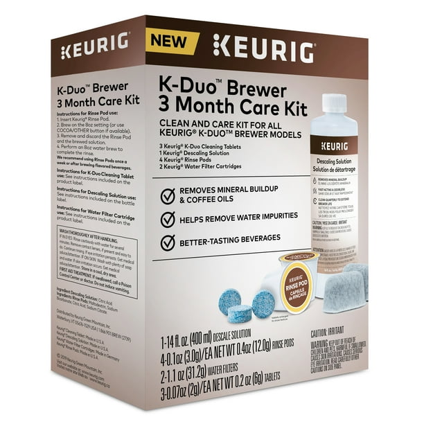 Keurig KDuo 3Month Brewer Maintenance Kit, Includes Cleaning Tablets