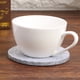 thumbnail image 3 of 10 posavasos redondos de fieltro para tazas, posavasos resistentes al calor para café y té (gris C), 3 of 4