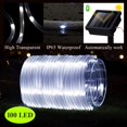thumbnail image 4 of Cuerda de luces solares para exteriores, paquete de 2 luces de tubo impermeables para exteriores con energía solar con 100 LED, 35.7 pies, 8 modos de luces de cadena para jardín, valla, patio, fiesta, boda, habitación de Navidad ACTIVE Biensenido a ACTIVE, 4 of 4