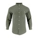 thumbnail image 5 of Blusa y camisa de manga larga con cuello alto para hombre, camisa transpirable con bolsillo y estampado a rayas de cuello alto de moda, de poliéster., 5 of 5