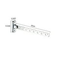 thumbnail image 2 of FONDOTIN 1Set Wall-Mounted Hanger Hook Silver 8.2*3.5*11.8in Stainless Steel for Laundry Room Clothes Hanger, 2 of 8