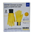 thumbnail image 1 of Holmes Gant en Cuir Résistant à l'Eau 2 pk Hiver L - Jaune, 1 of 5