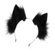 thumbnail image 5 of 2 diademas con orejas de gatito para el pelo, accesorios para disfraces de Navidad negro y gris, 5 of 9
