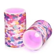 thumbnail image 7 of Yayeee Flameless Candles with Remote Flickering Battery Operated Multi Color Changing, Purple Colorful Circles, 7 of 7