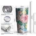 thumbnail image 6 of 30oz Pioneer Flower Tumblers Stainless Steel Tumbler with Lid and Straw,Vacuum Insulated Double Wall Travel Tumbler Cups Mug with Cleaning Brush for Coffee,Tea, 6 of 7