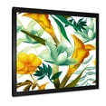 thumbnail image 2 of Designart 'Yellow Flowers and Tropical Foliage III' Modern Framed Art Print, 2 of 4