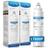 2 Pack Waterdrop LT800P Replacement for LG LT800P, ADQ73613401, Kenmore 9490 Refrigerator Water Filter
