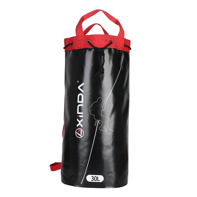 Bolsa de cuerda para en roca al aire libre organizadora de cuerda para espeleología con cierre de cordón Accesorios para deportes al 30L Sunnimix Mochila de cuerda de escalada