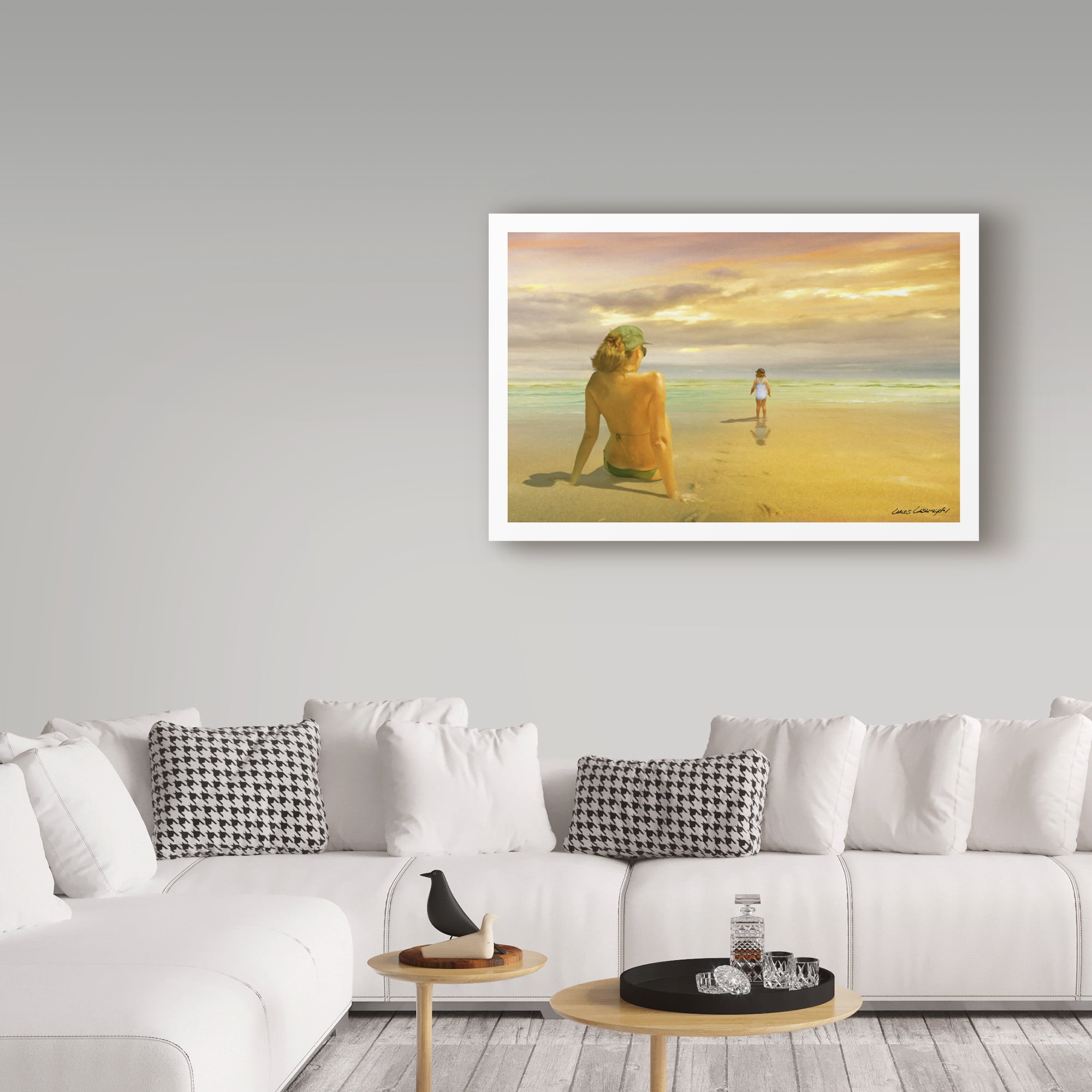 Trademark Fine Art 'Mother And Daughter 1' Canvas Art by Carlos Casamayor