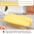 thumbnail image 2 of Silicone Lids for Pyrex 232丨232-D Glass Baking Dish, 1 Pack Silicone Lid for Pyrex Glass Baking Dish, Dishwasher & Freezer & Microwave Safe (Baking Dish Not included), 2 of 9